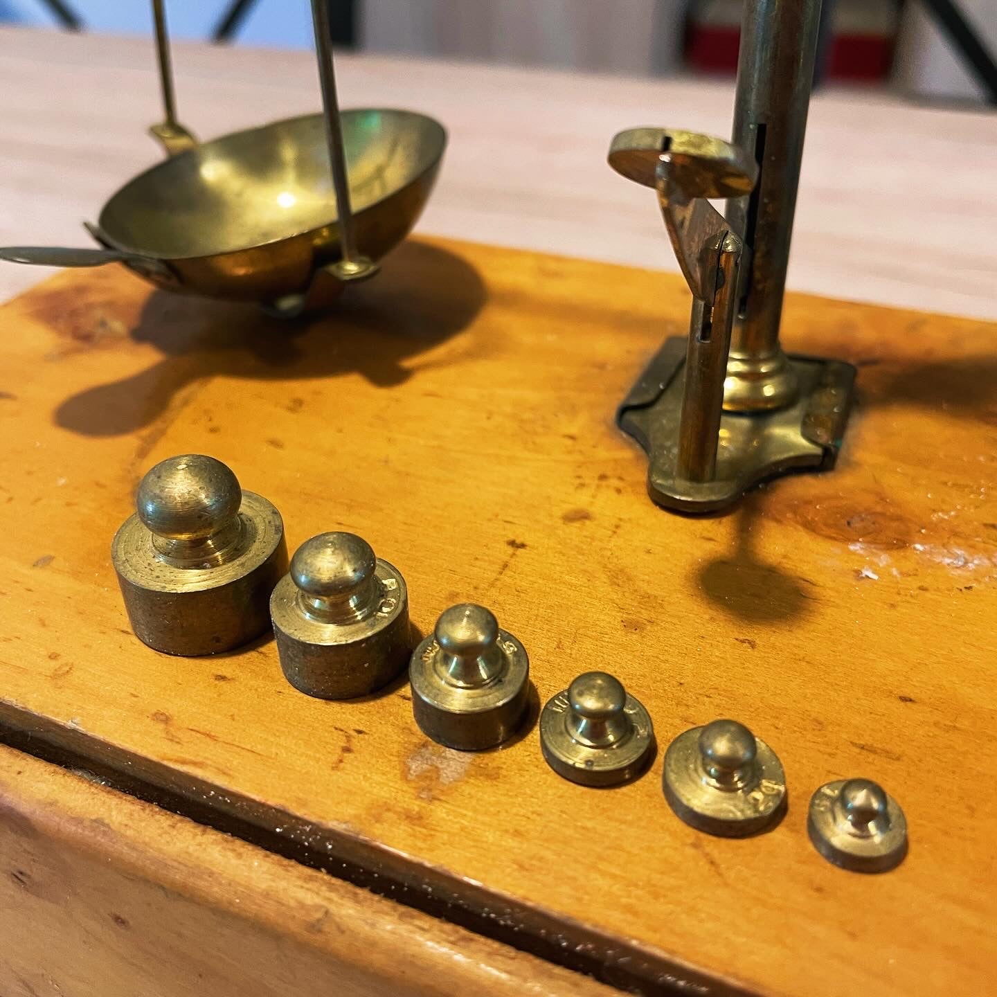 Antique goldsmith's scales