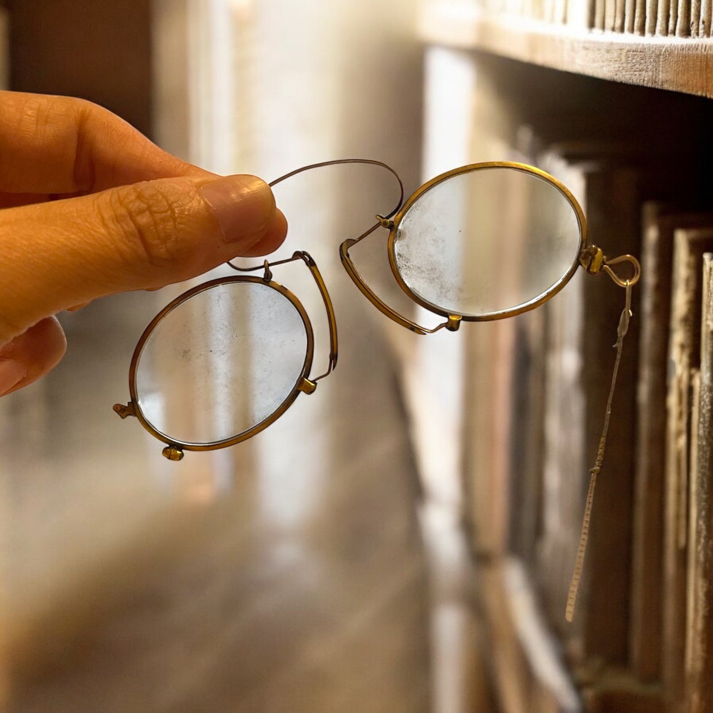 Occhiali pince-nez antichi 1890-1910