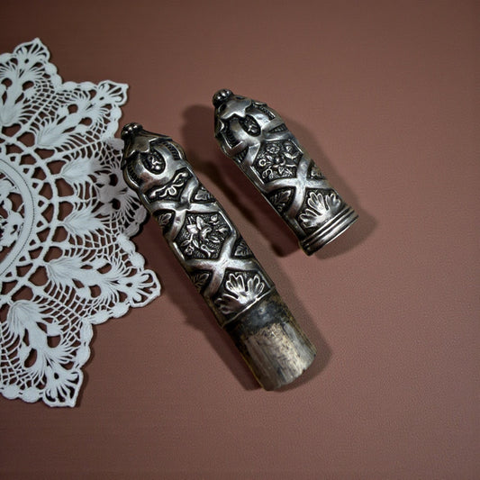 Porta aghi needle case vittoriano in argento