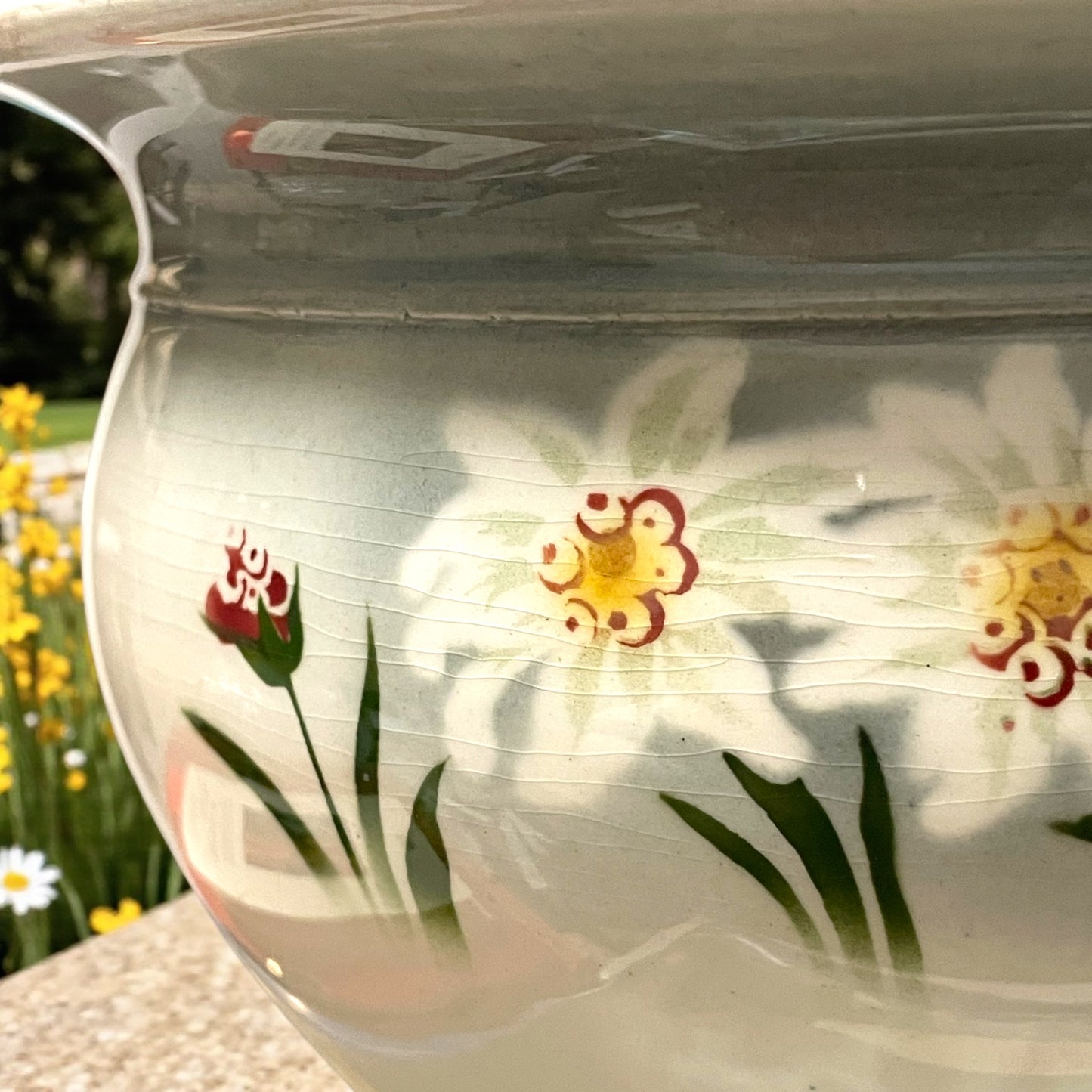 Pot de chambre Villeroy Boch 1925 - 1935 con narcisi