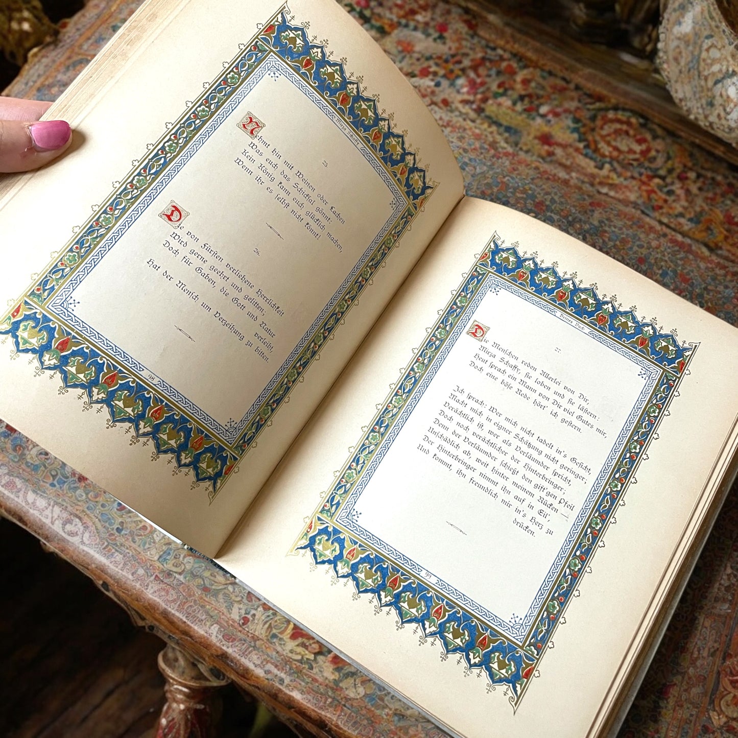 Pregiata edizione 1873 de Aus dem Nachlasse Mirza Schaffy’s – Neues Liederbuch