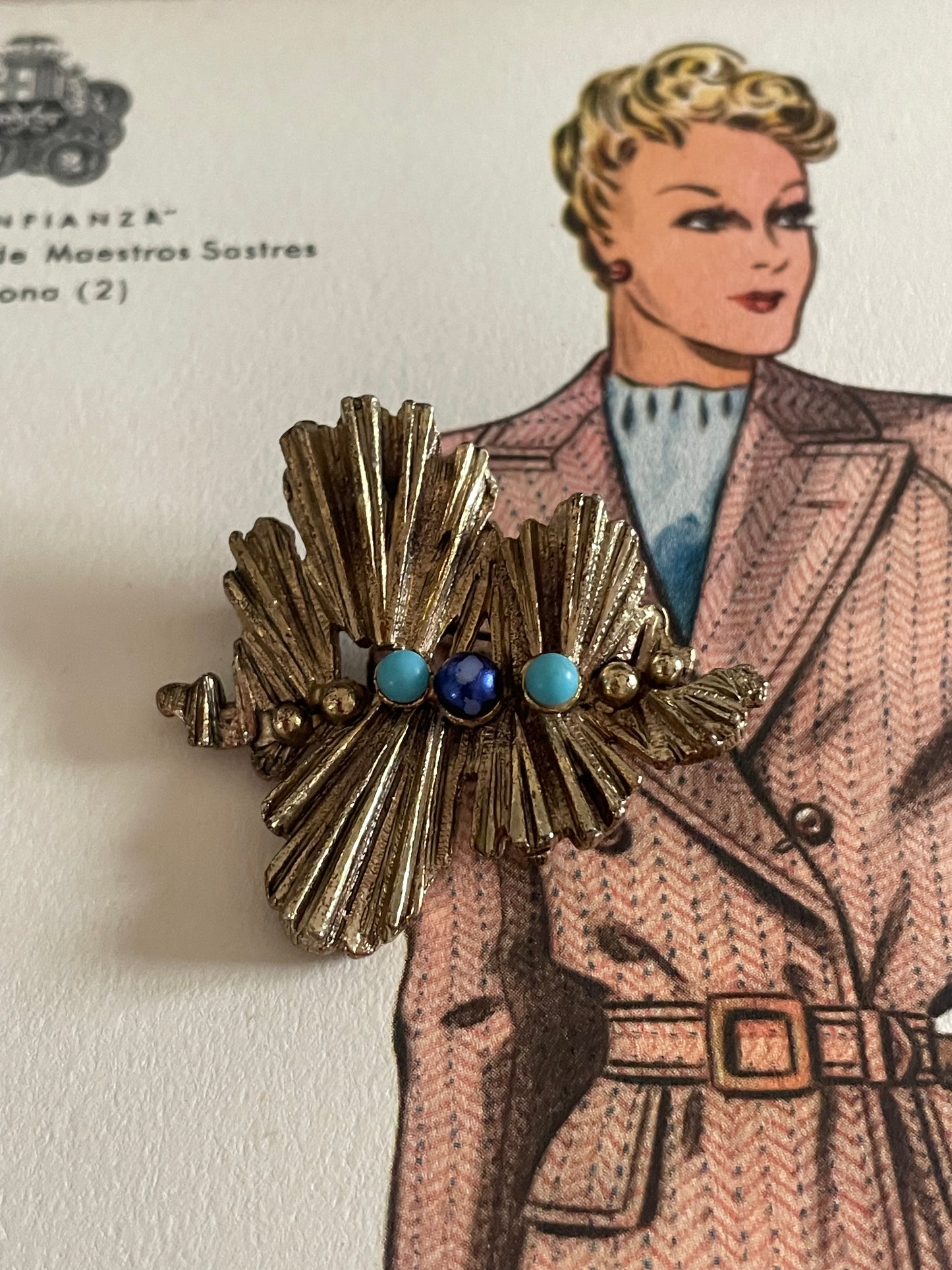 Spilla modernista fine anni ‘50