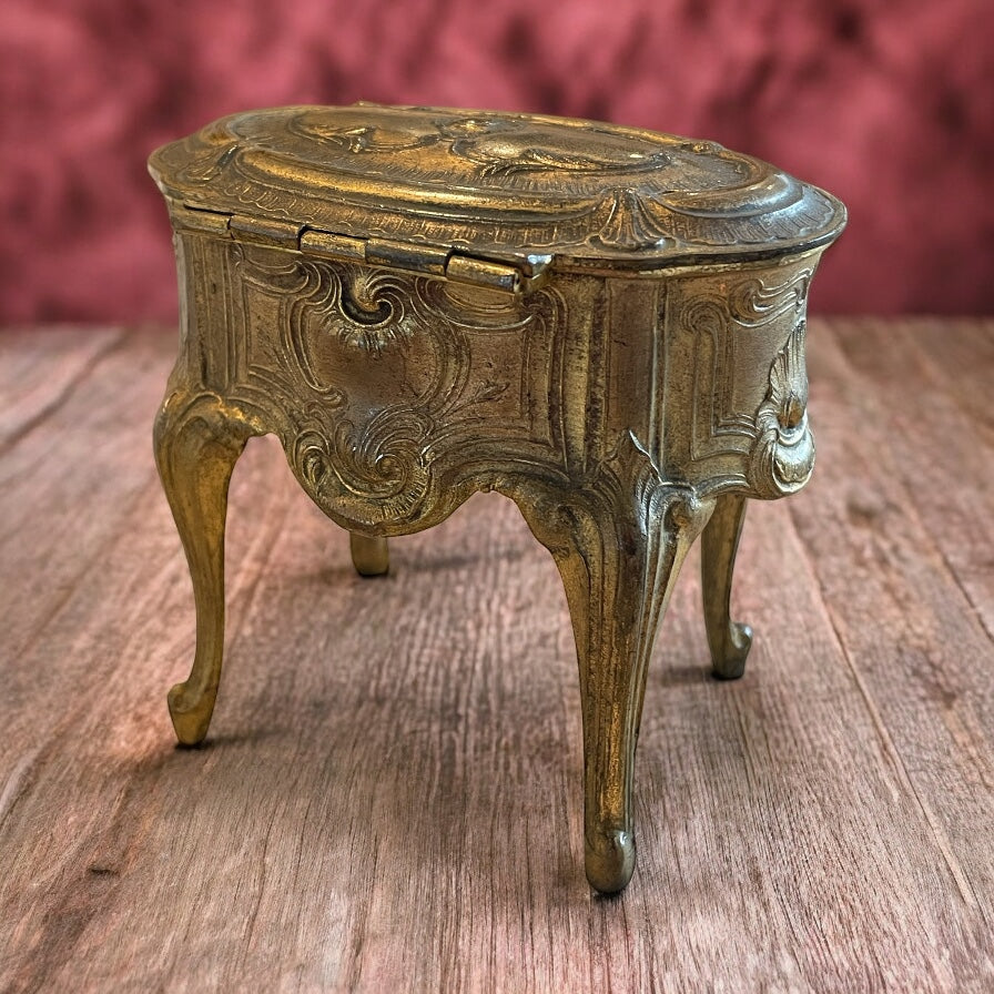 Scrigno portagioie da boudoir Luigi XV ca 1900-1920
