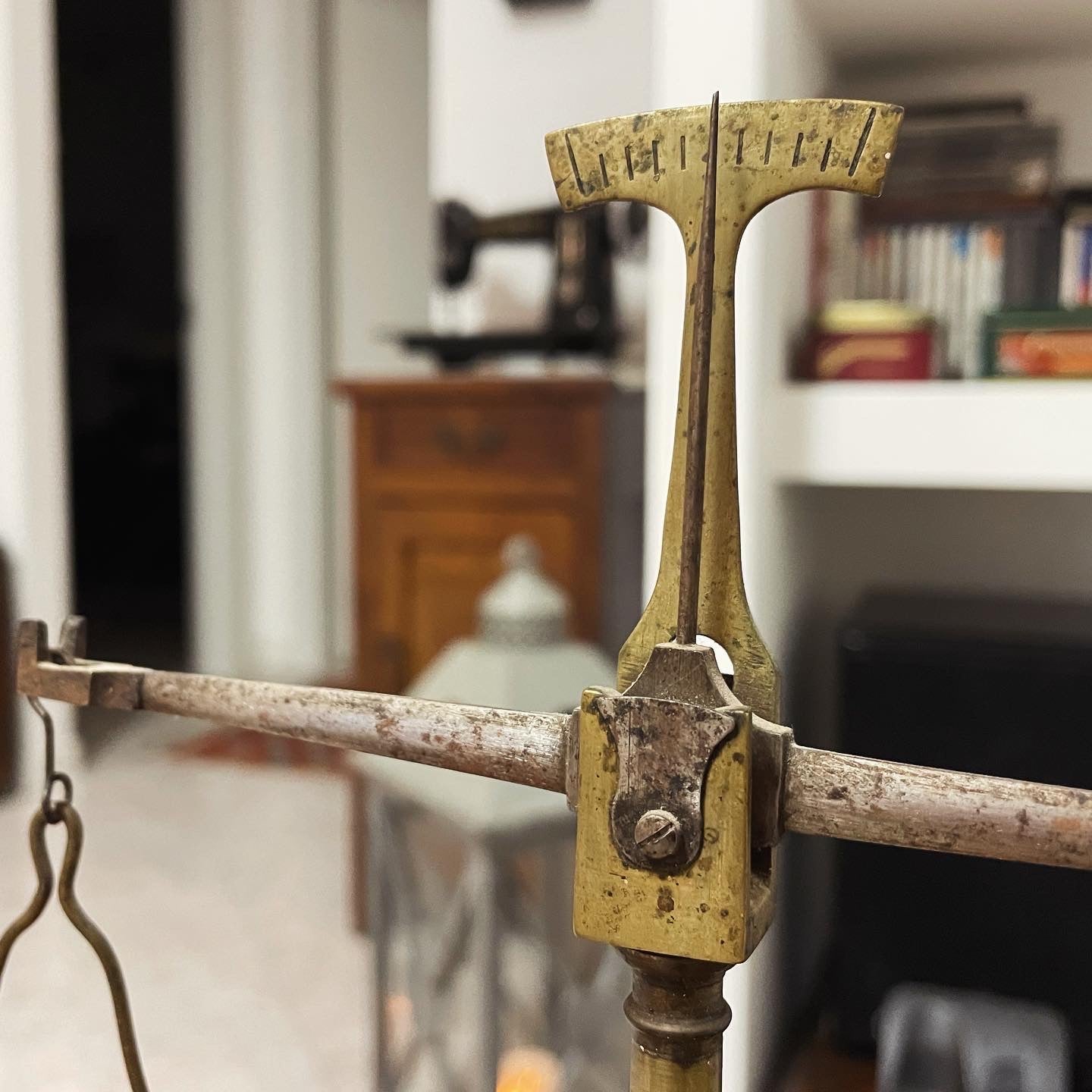 Antique goldsmith precision scale
