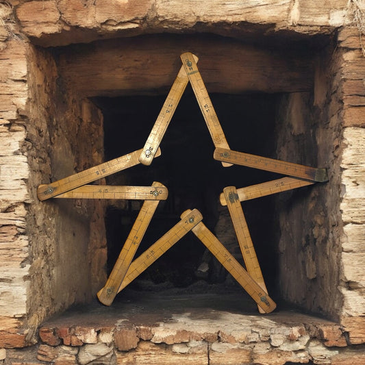 Metro pieghevole da sarta, 1900-1930, ottone e legno