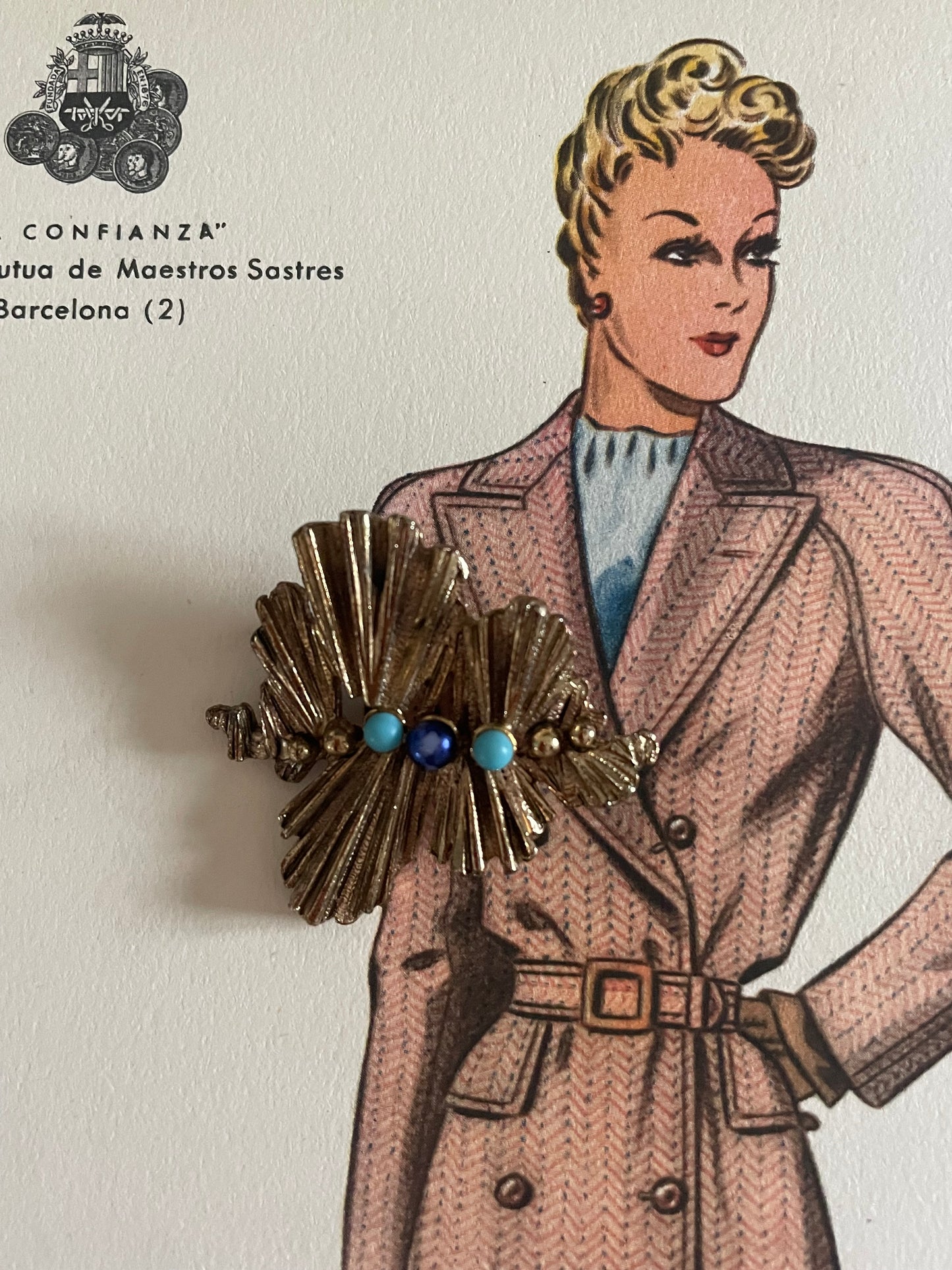 Spilla modernista fine anni ‘50