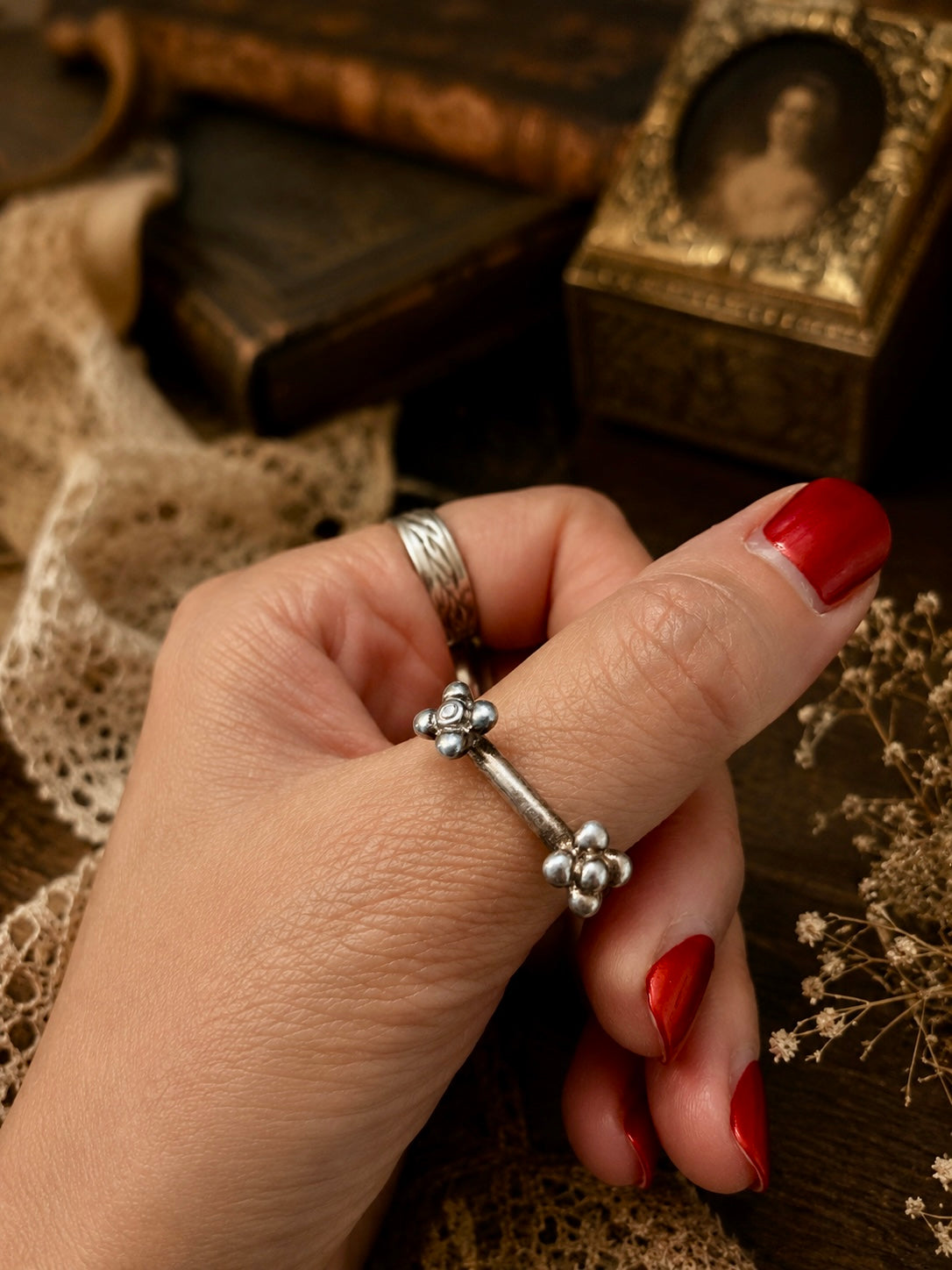 Anello argento 925 “Toi et moi” tradizione napoleonica