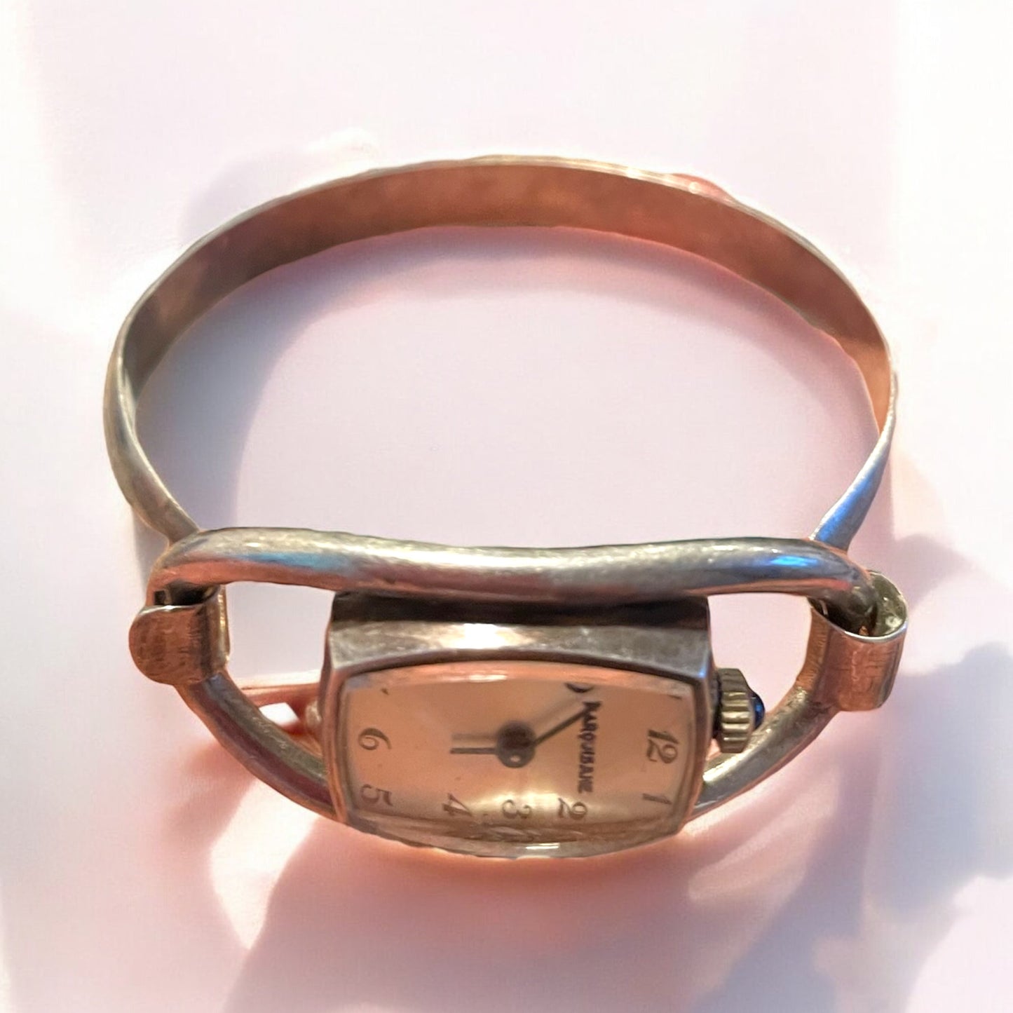 Orologio Marquisane meccanico in argento massiccio, anni ‘40