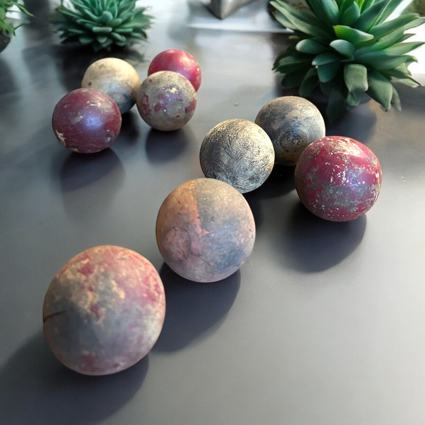 Set boccini e birilli antichi e vintage jeu de boules de quilles