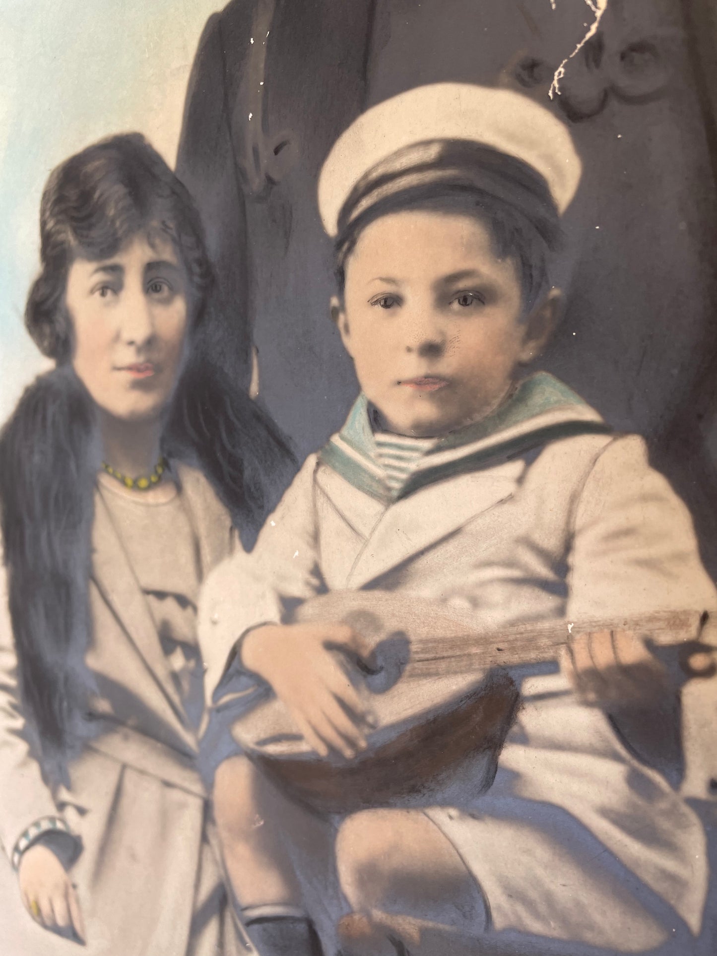 Huge hand colored photo