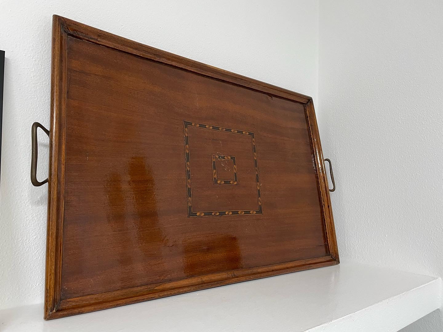 Antique inlaid tray