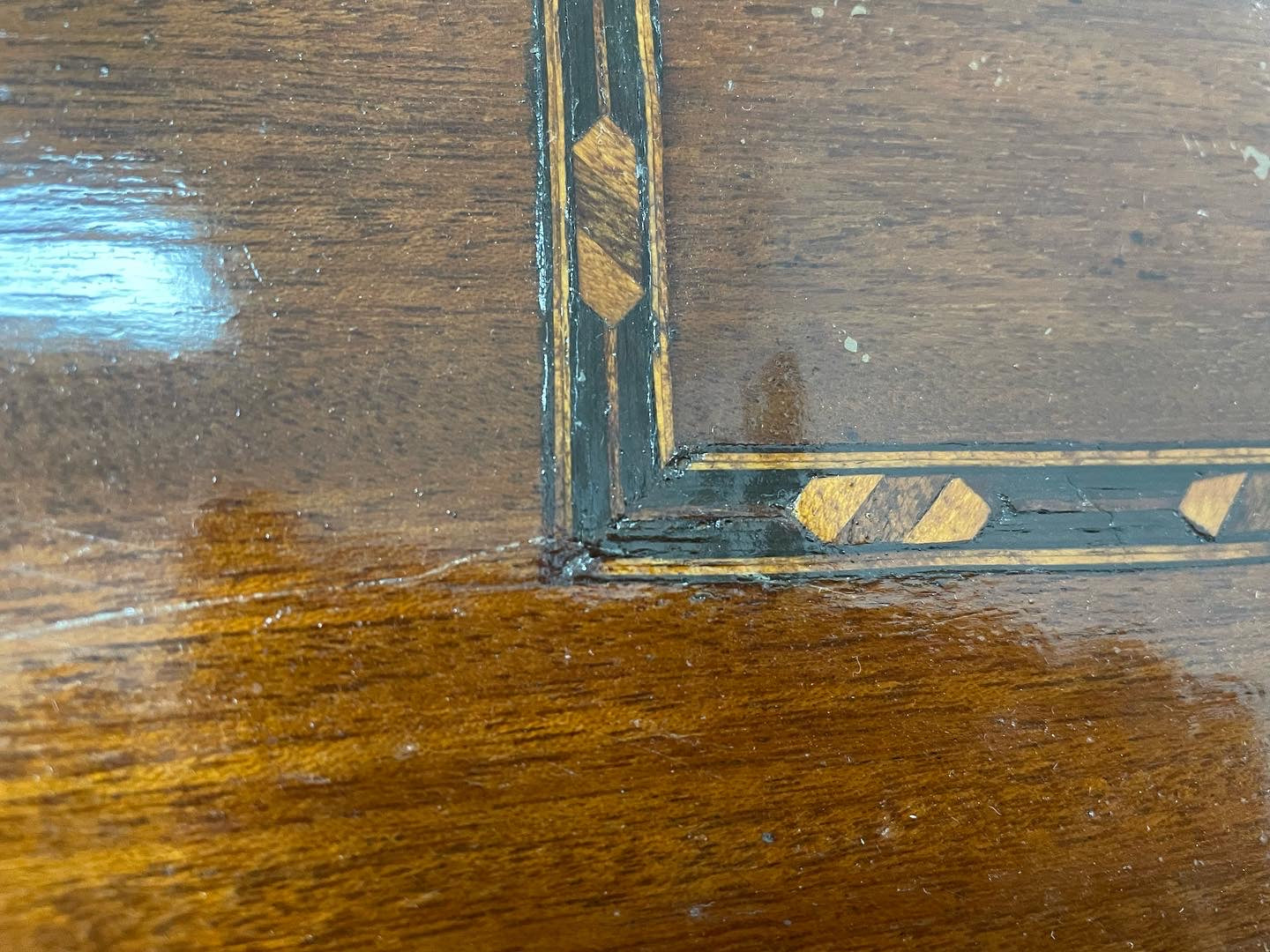 Antique inlaid tray