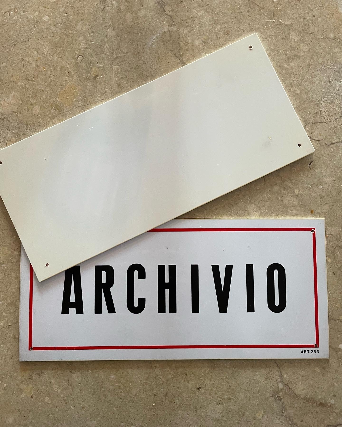 Warehouse and archive signs