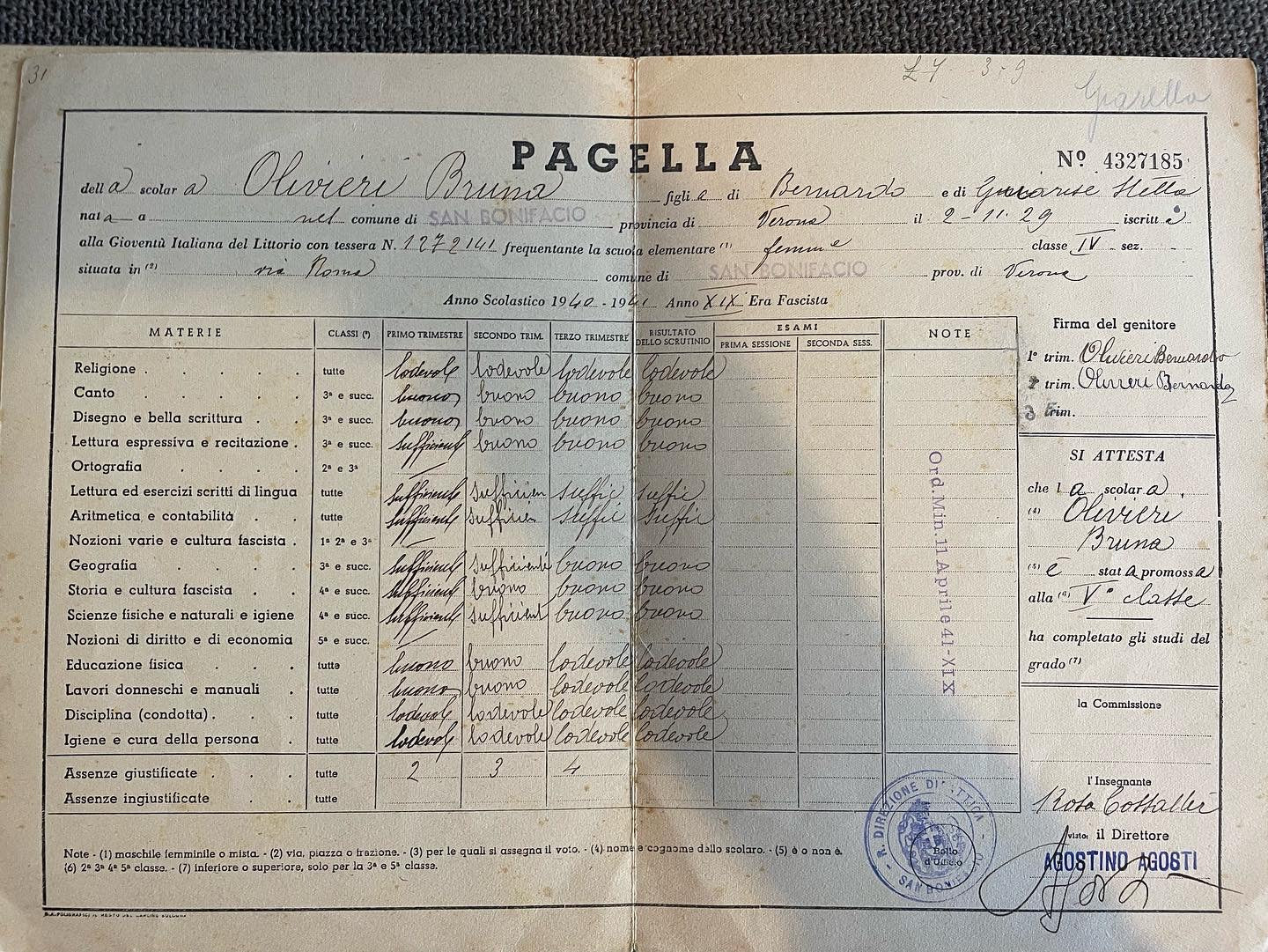 Twenty-year report cards