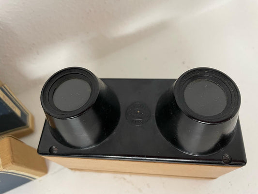 Stereoscopio 1947 e n. 36 lastre stereoscopiche, Lourdes