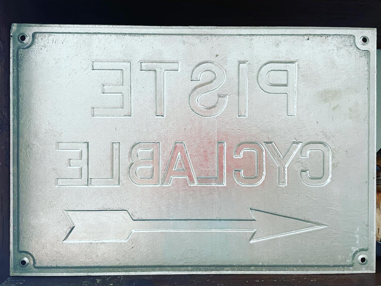 Insegna pista ciclabile