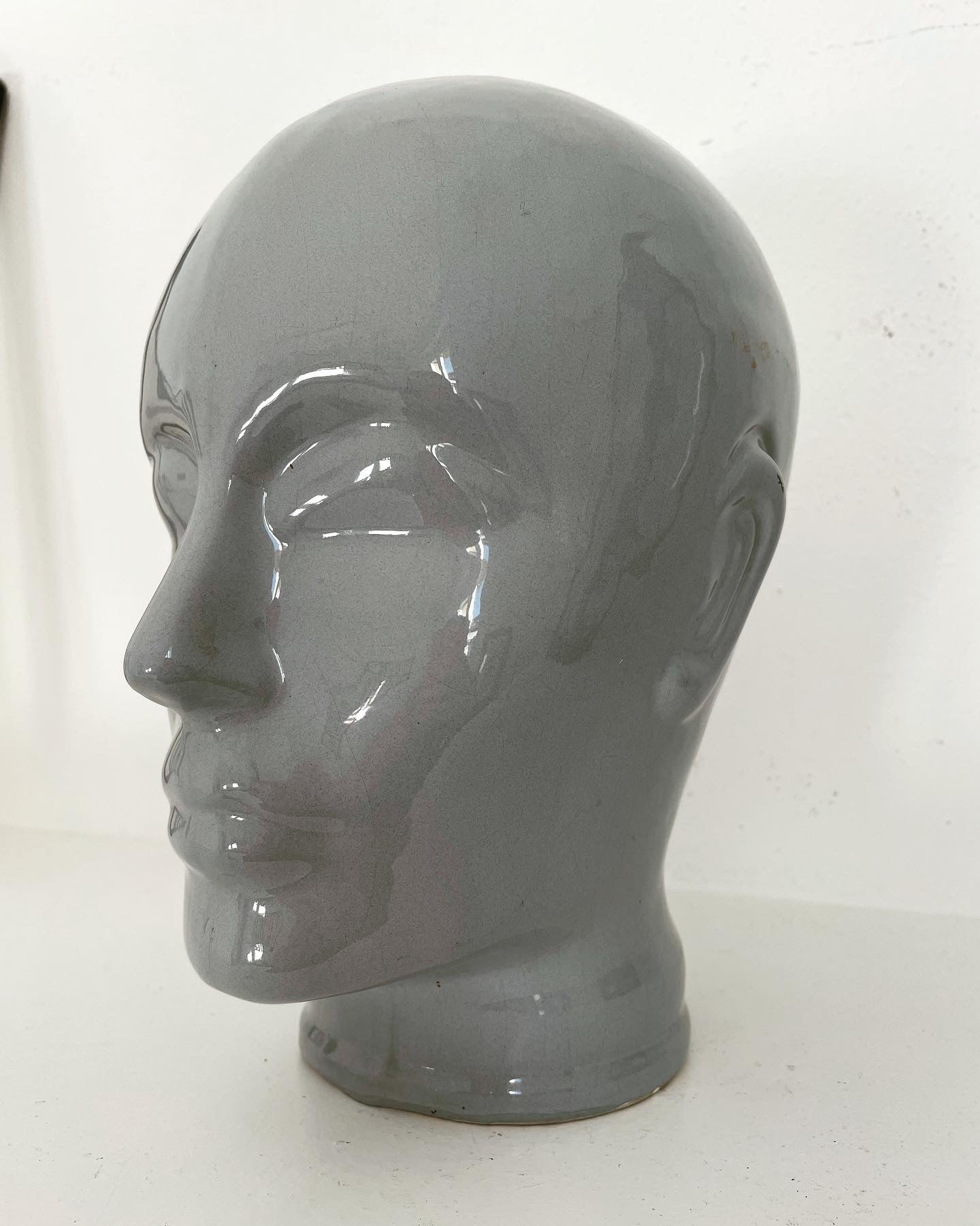Mid century ceramic head