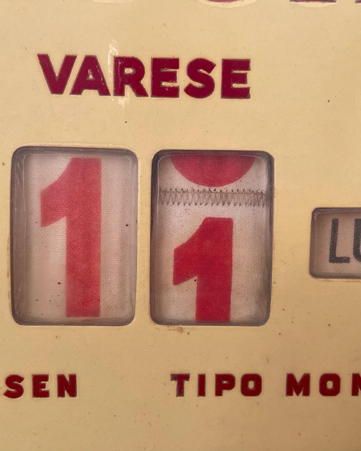 Birra Poretti 1955 Perpetual Calendar