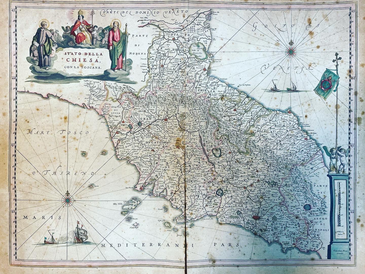 Tuscany Map Blaeu