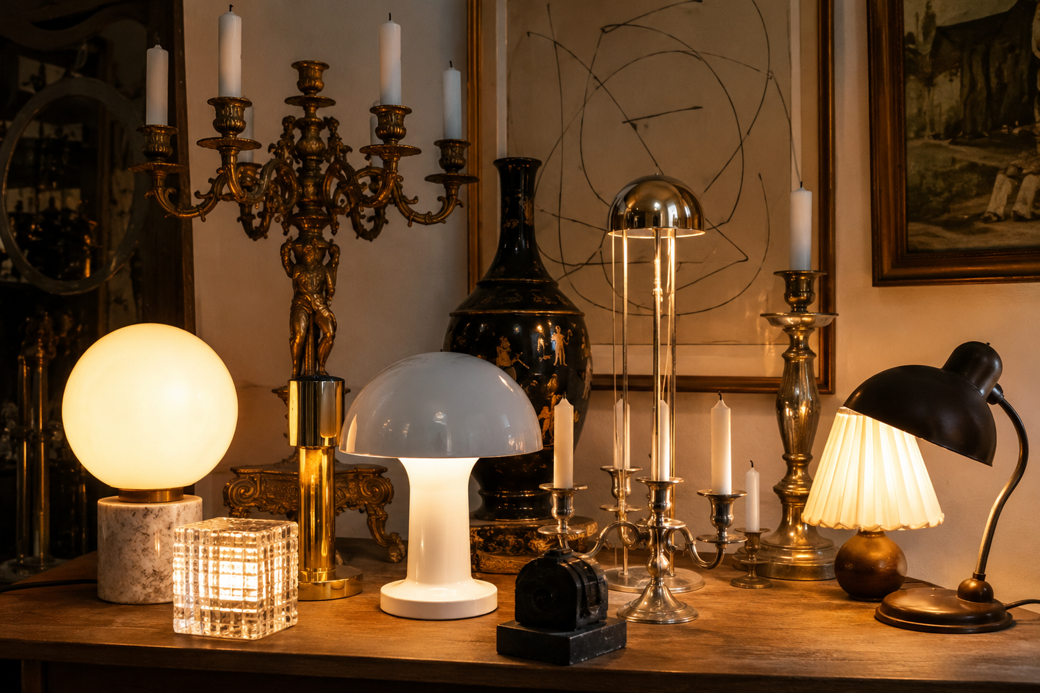 Lampade, candelabri, punti luce