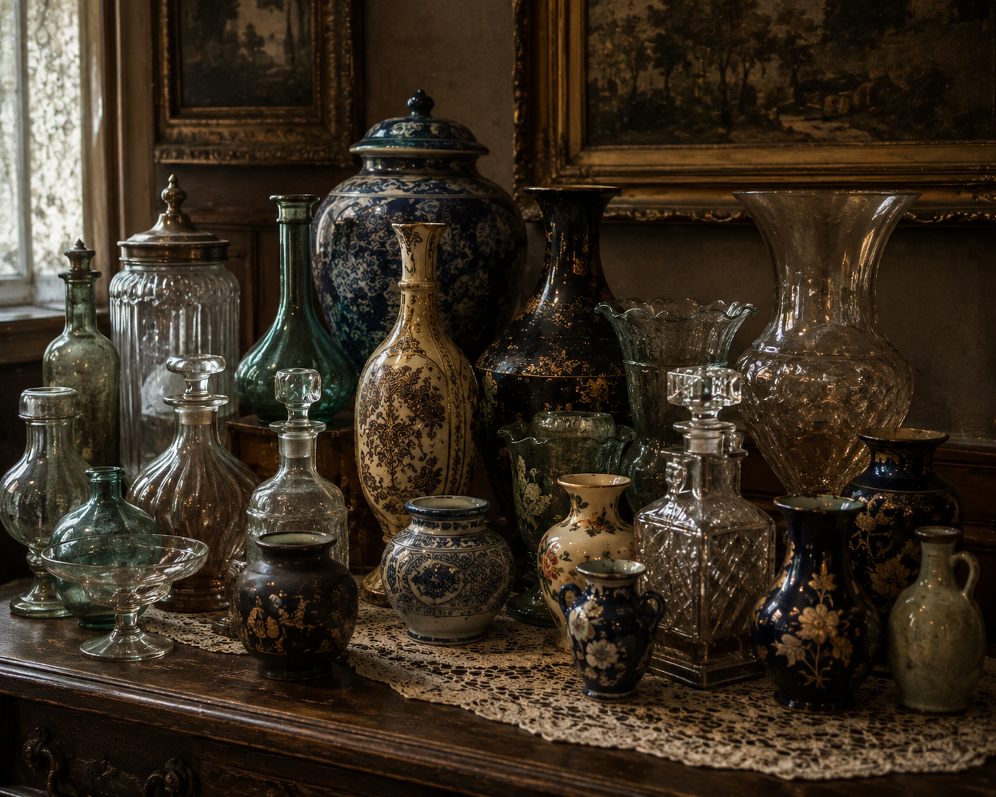 Vasi, vetri, ceramiche