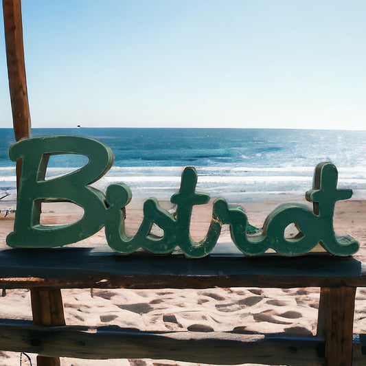 Wooden Bistro Sign