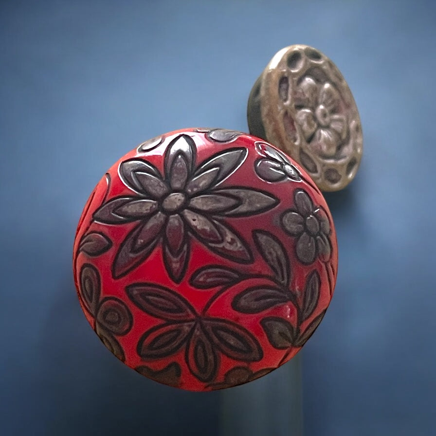 Gemelli da uomo anni ‘70 vintage ispirazione Art Nouveau