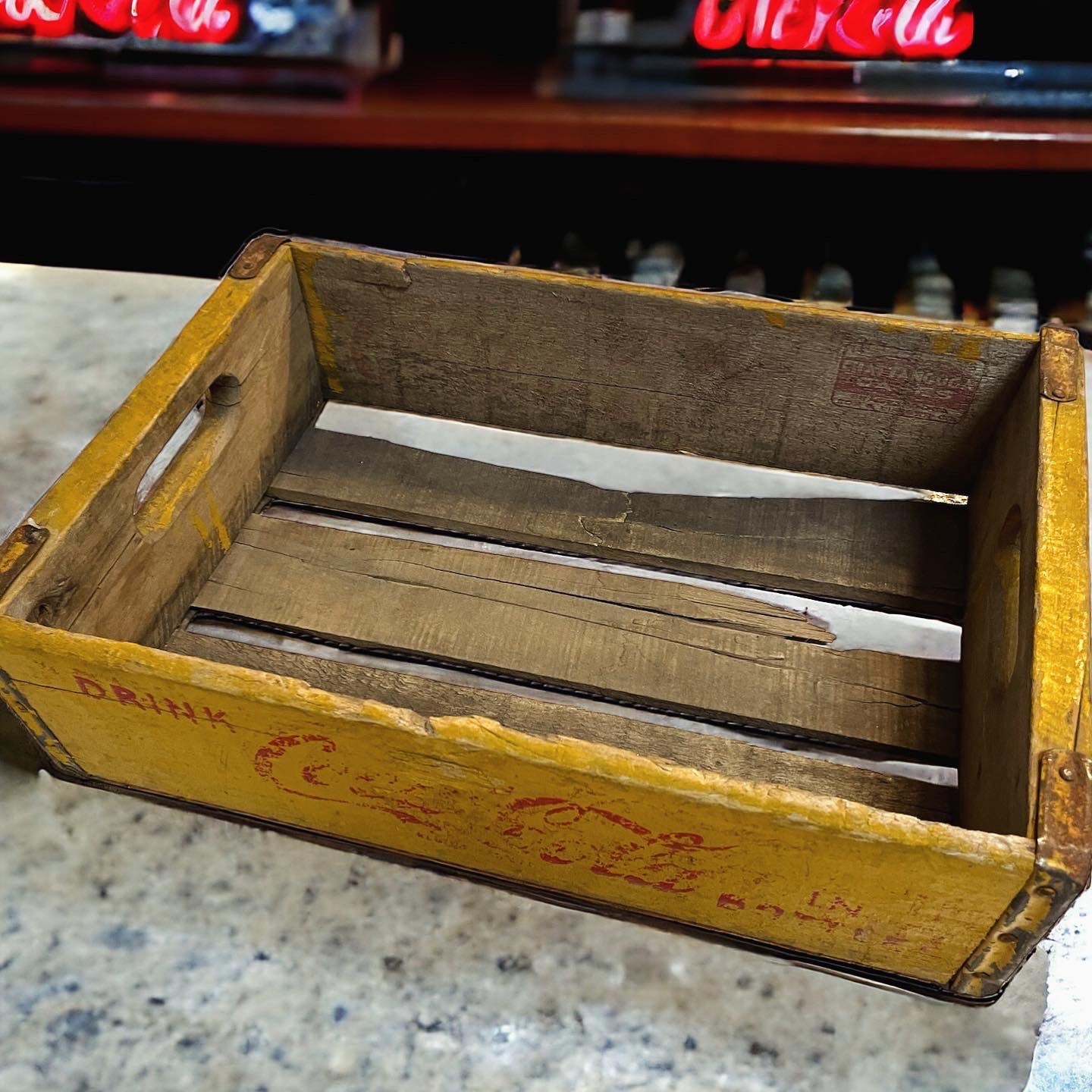 Old Coca Cola crate from the 60s