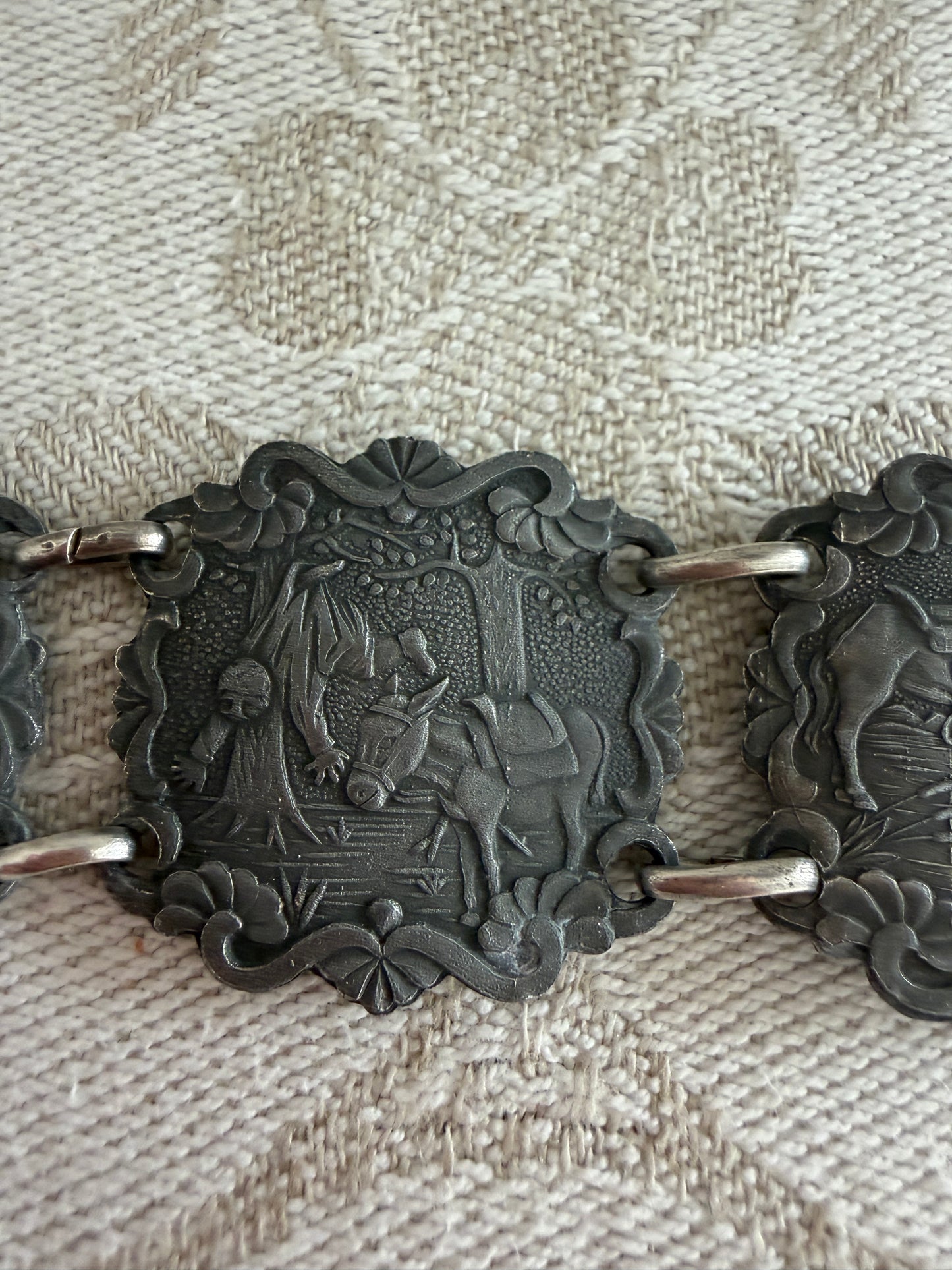 Bracciale a placche vintage Don Chisciotte