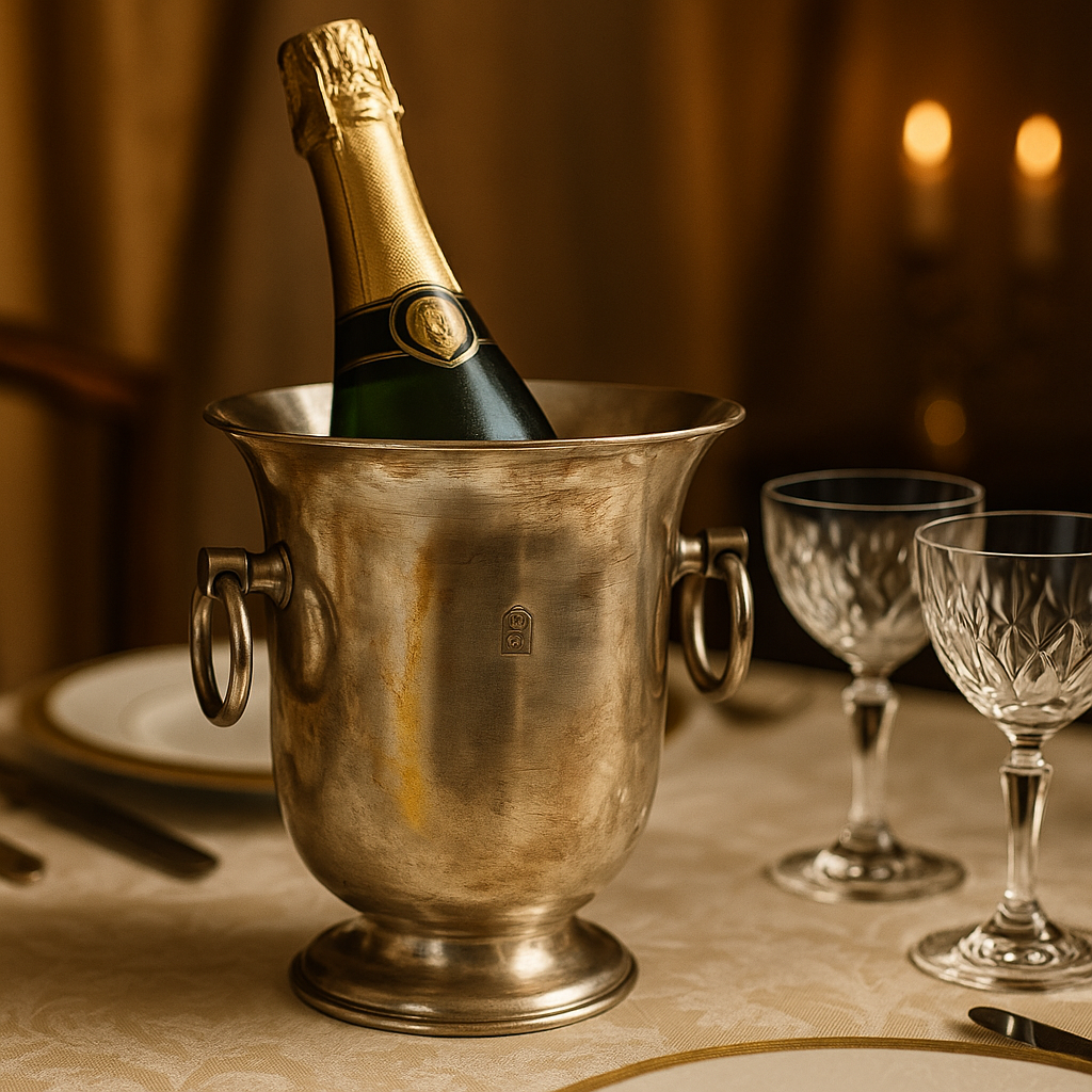 Secchiello da champagne della prestigiosa Société d’Orfèvrerie de Fontenay