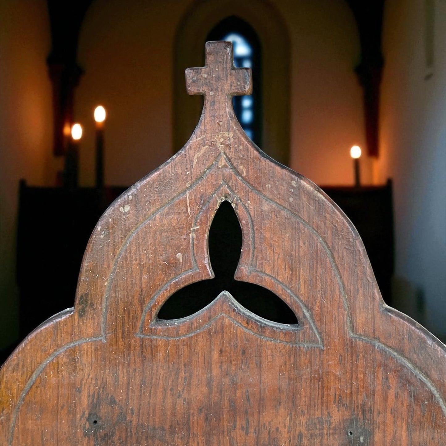 Mensola devozionale da muro in legno, ca anni ‘30