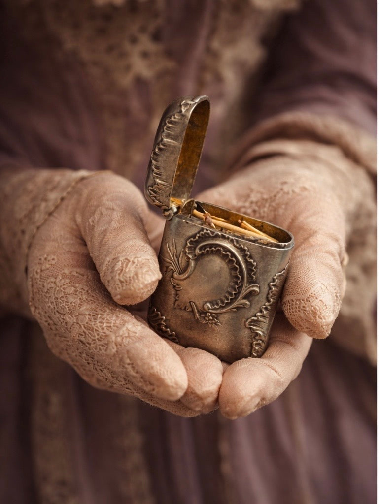 Vesta case Liberty in argento pieno, Francia fine ‘800 primo ‘900