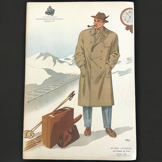 Set n. 3 tavole di moda da catalogo atelier 1949 su cartoncino leggero