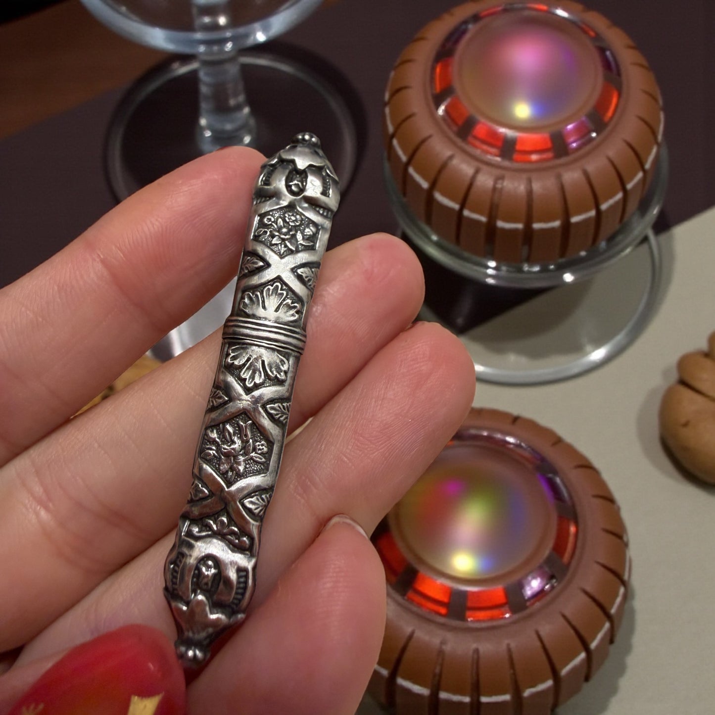 Porta aghi needle case vittoriano in argento