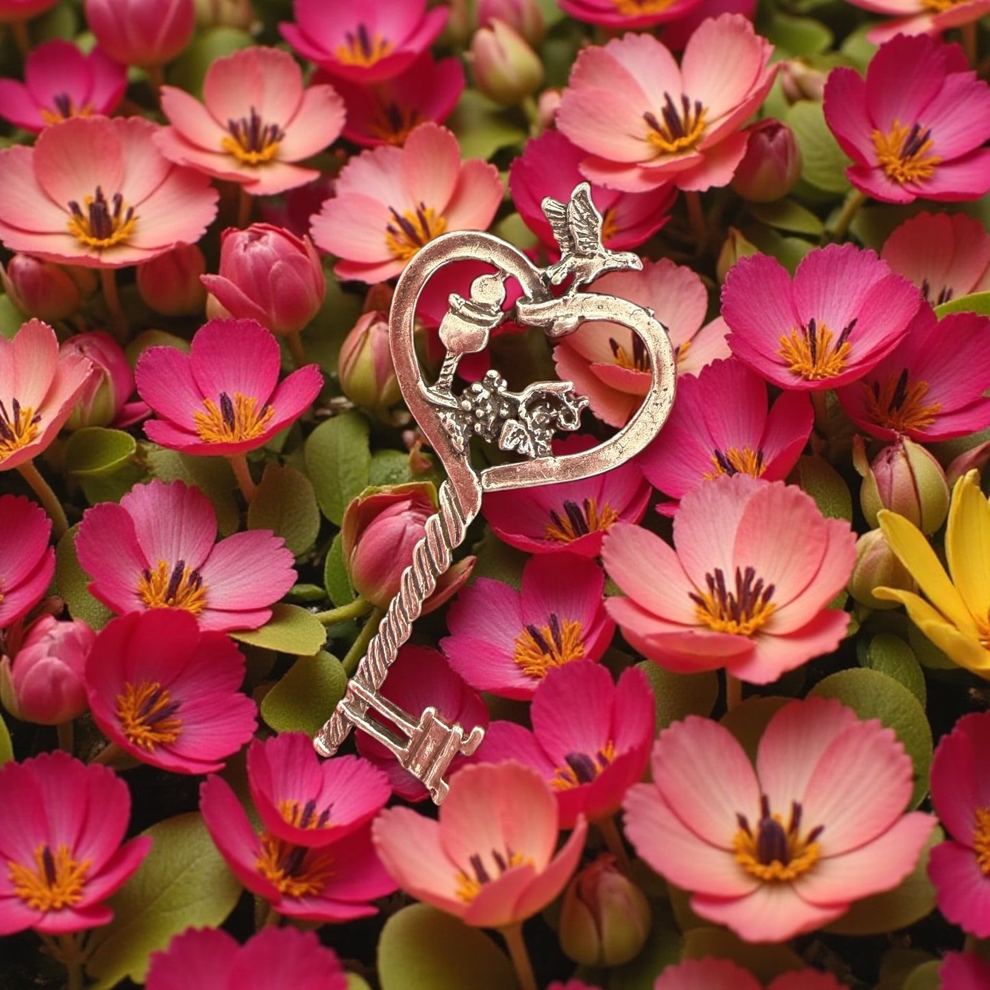 Chiave d’argento beneaugurale, manifattura aretina anni ‘60