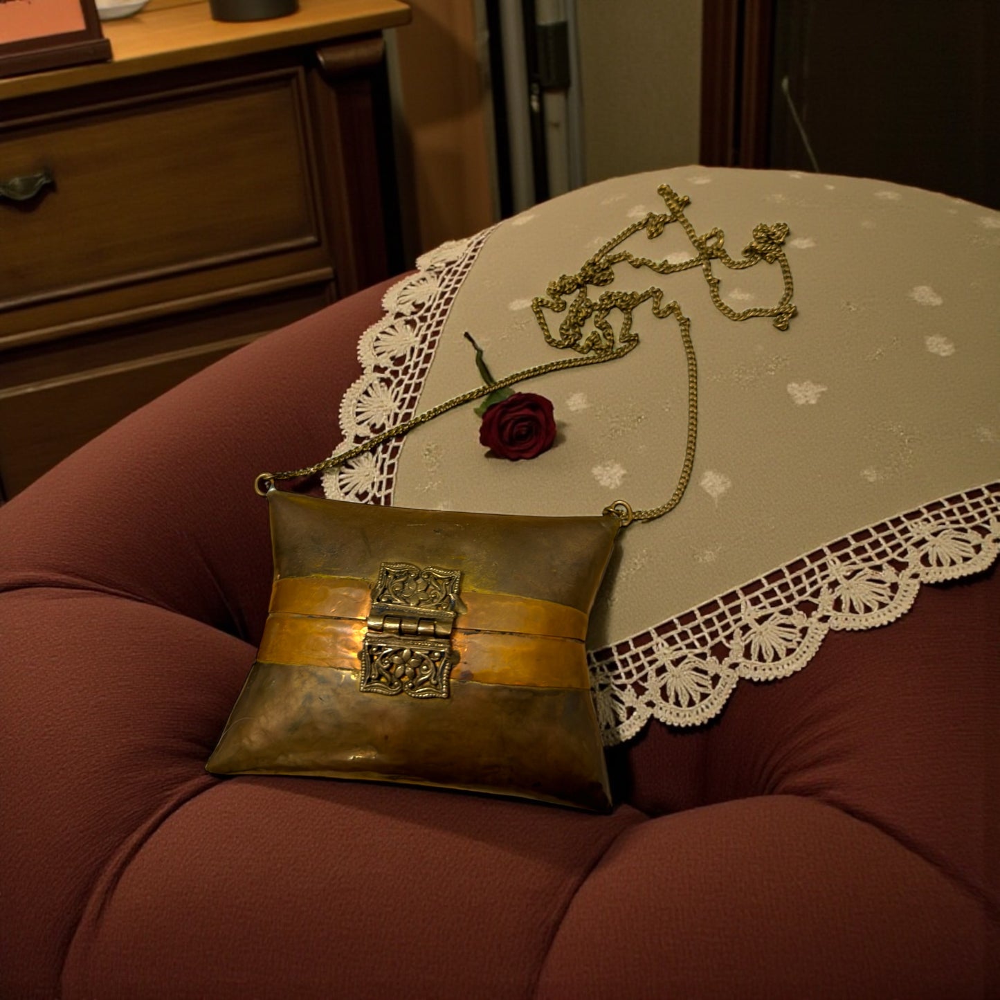 Borsetta antica minaudière da sera Liberty, anni ‘20-‘30