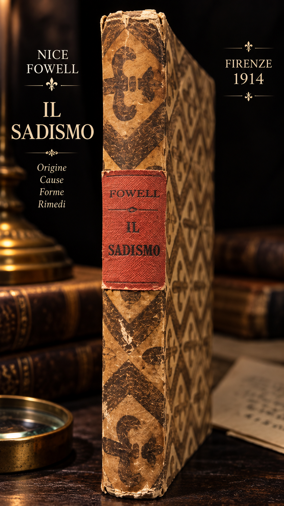 Libro “Il sadismo” dott.ssa Fowell 1914 collana sulle Perversioni sessuali, criminologia antica
