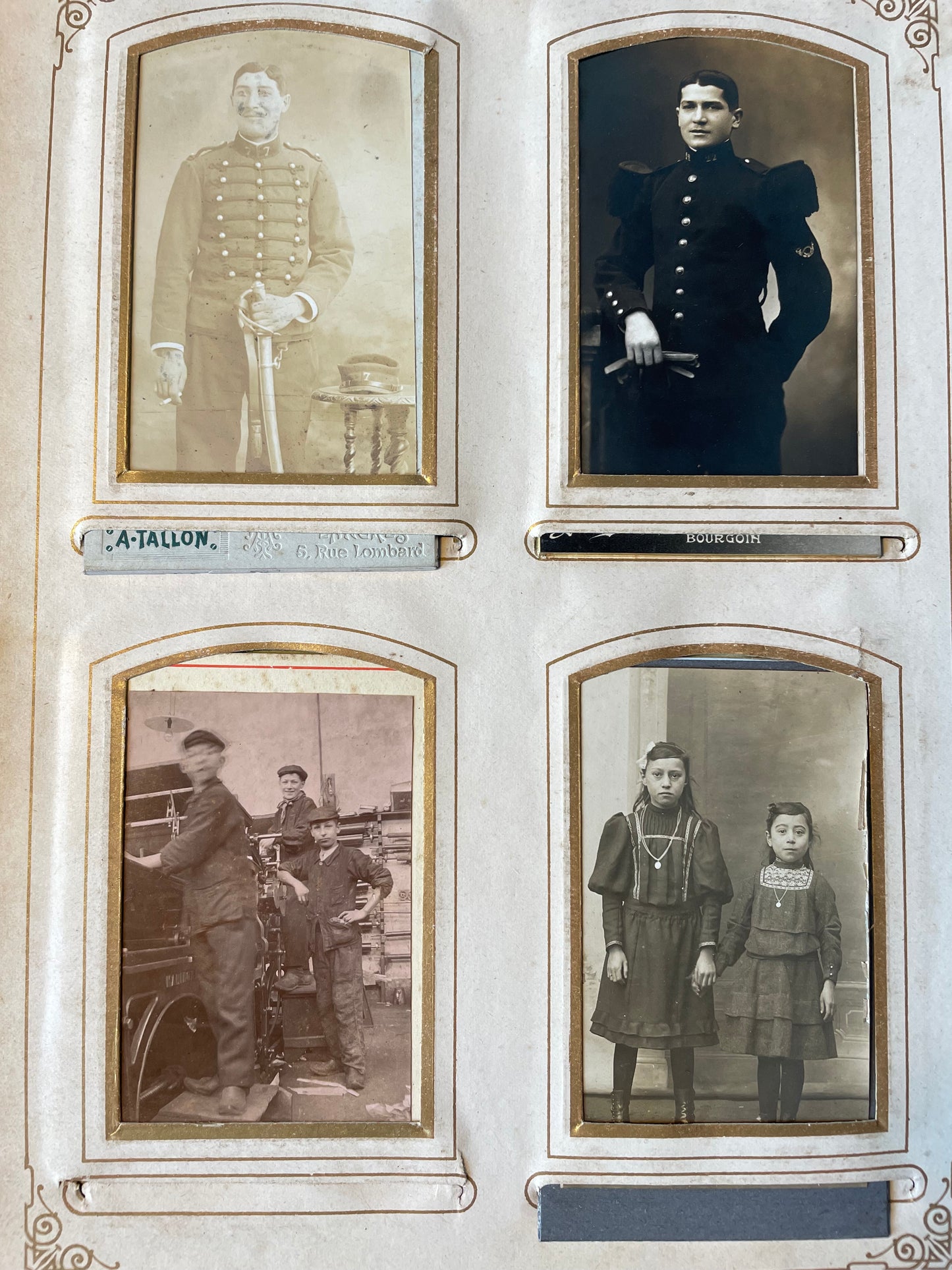 Antico album fotografie di epoca vittoriana 58 foto anche militari