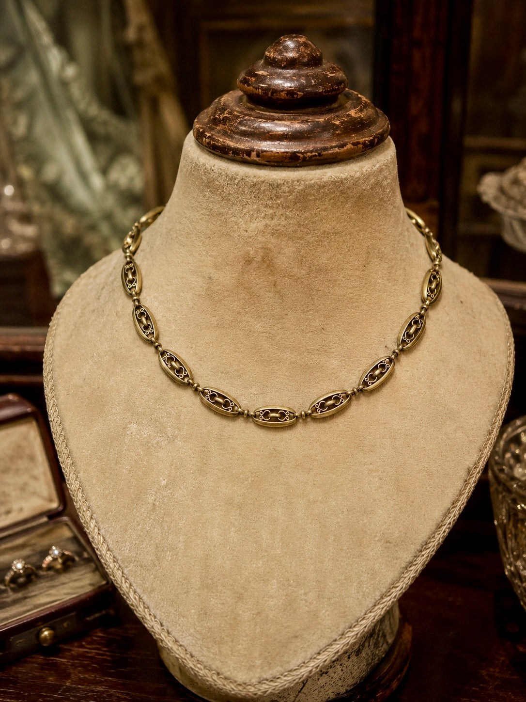 Antica catena da panciotto Albert Chain laminata oro FIX anni ‘20