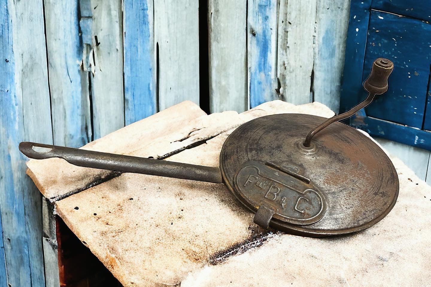 Antique coffee roaster from the 1920s