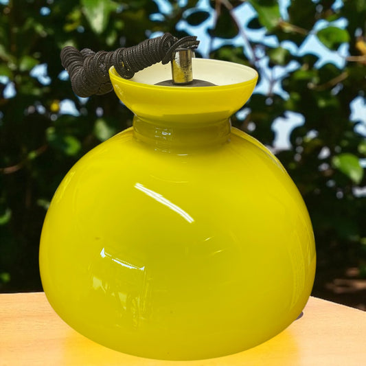 Grande lampadario giallo space age anni ‘60 stile Mazzega