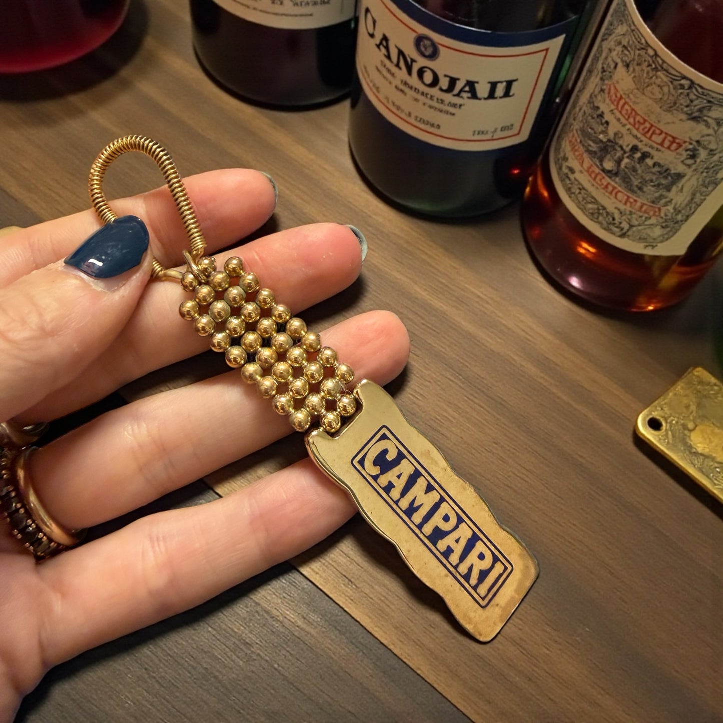 Portachiavi Campari anni 70 80 Thun design in confezione originale