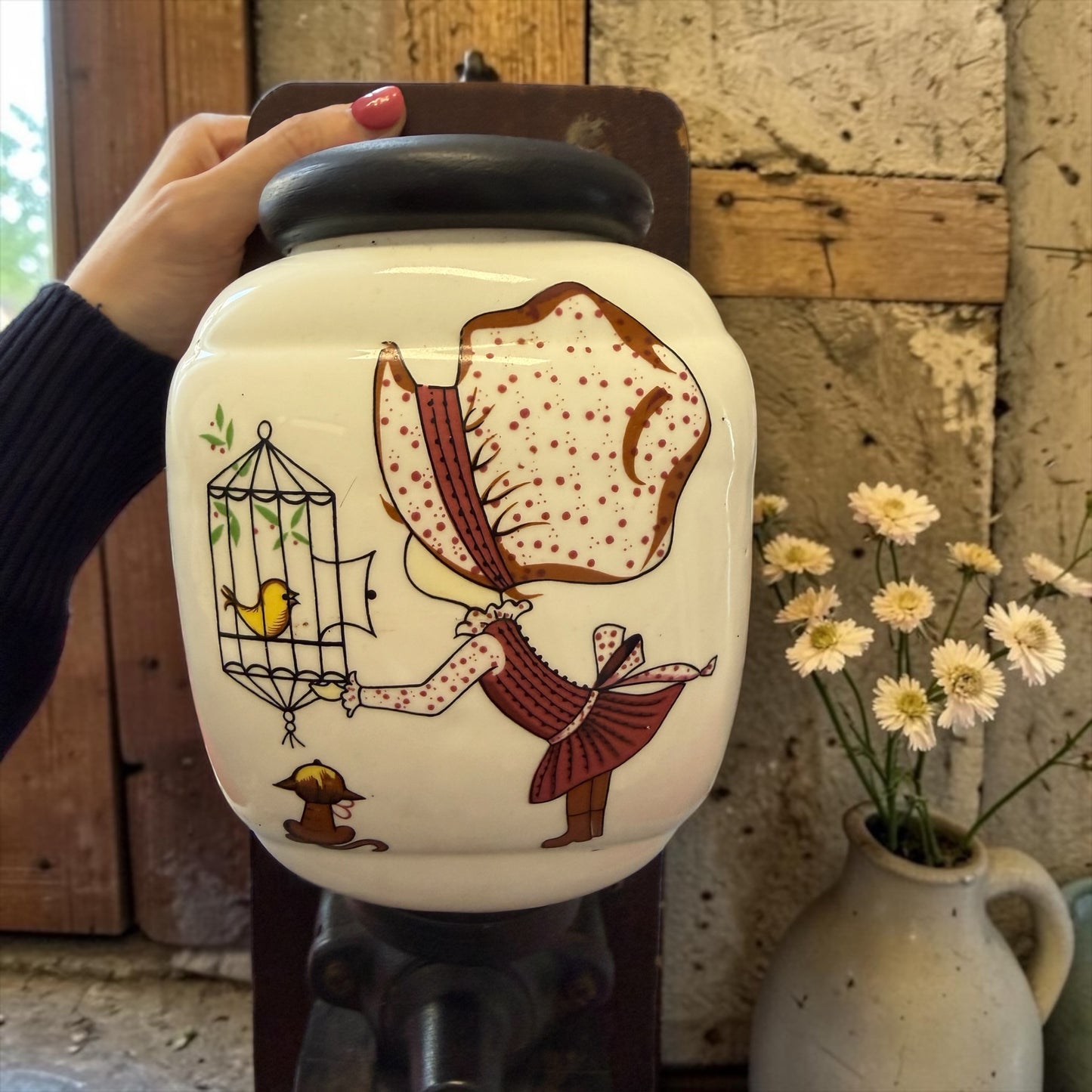 Macina caffè da muro vintage anni ‘70 Holly Hobbie