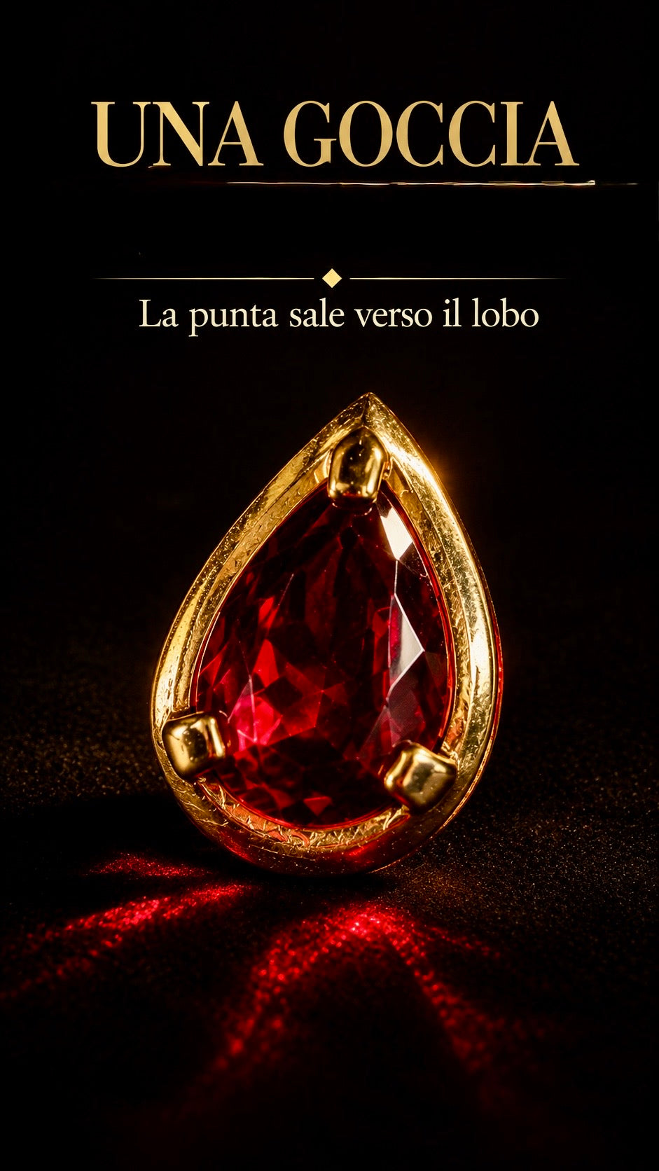 Importanti orecchini clip con cristallo rosso rubino sfaccettato, anni ‘80