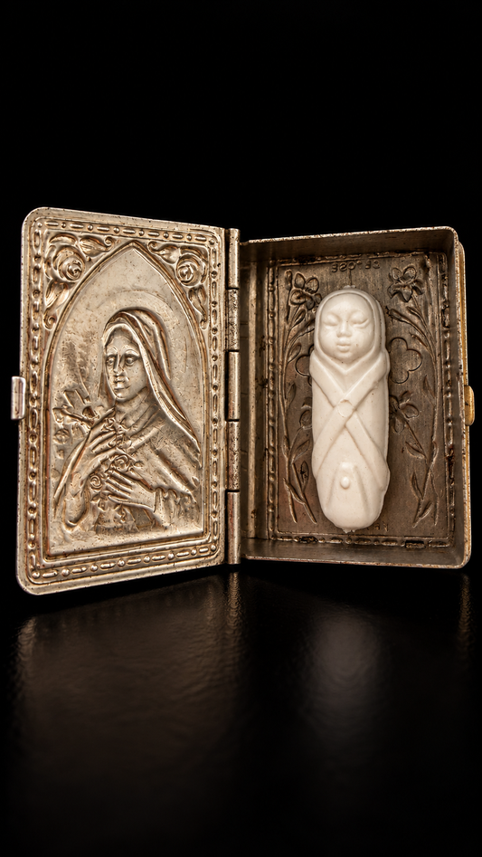Il libro dei segreti etui devozionale con fève Santa Teresa di Lisieux