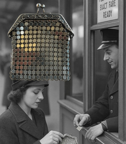 Borsellino anni 20 con maglia argentata