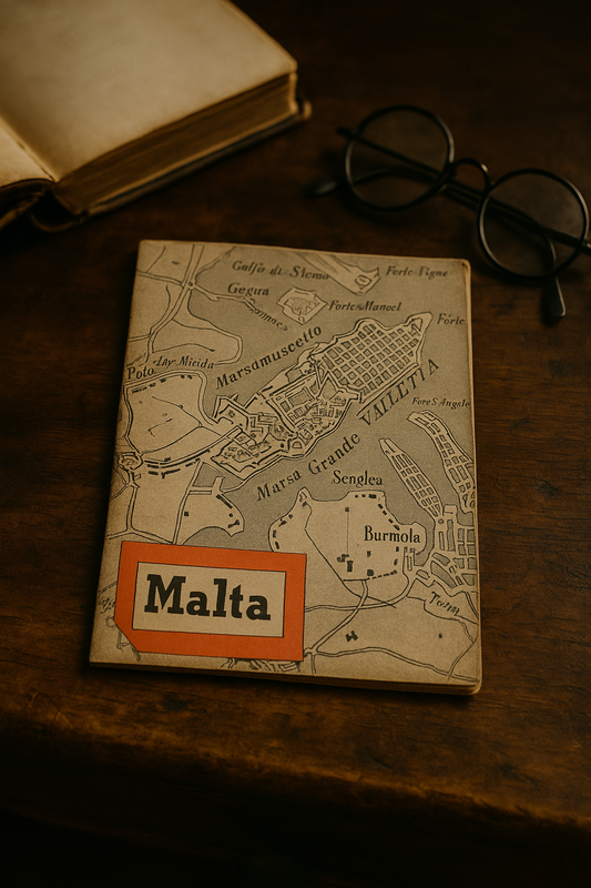 Pubblicazione geopolitica Malta 1941 con mappa