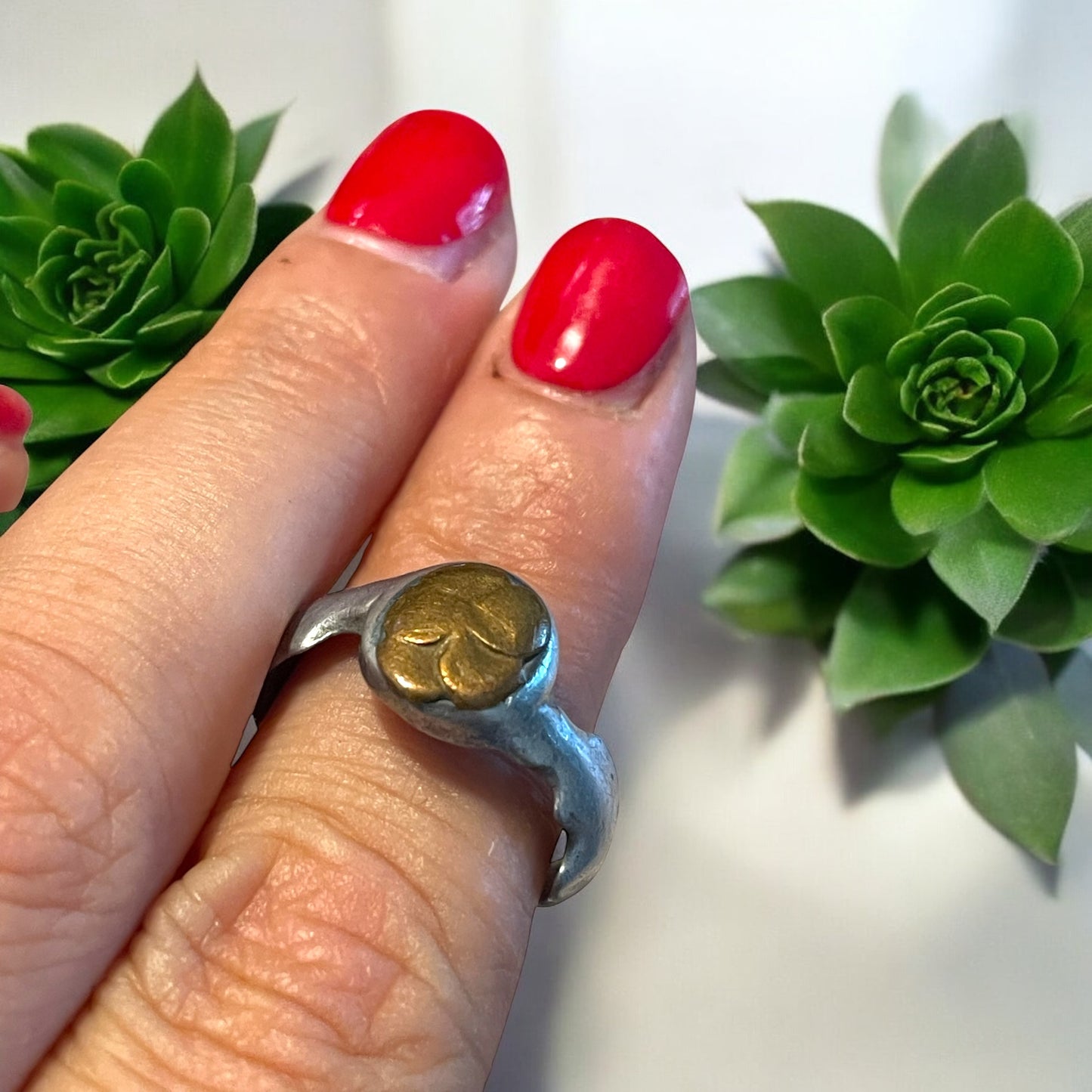 Anello trench art con quadrifoglio, Prima Guerra Mondiale