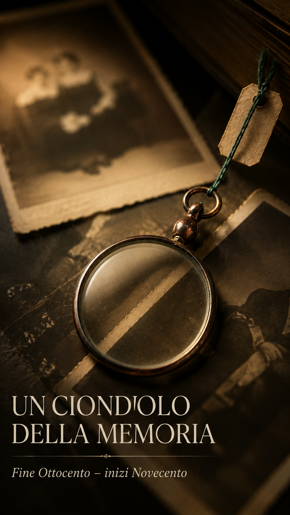 Antico pendente fine ‘800 porta fotografia “ad memoriam” gioiello