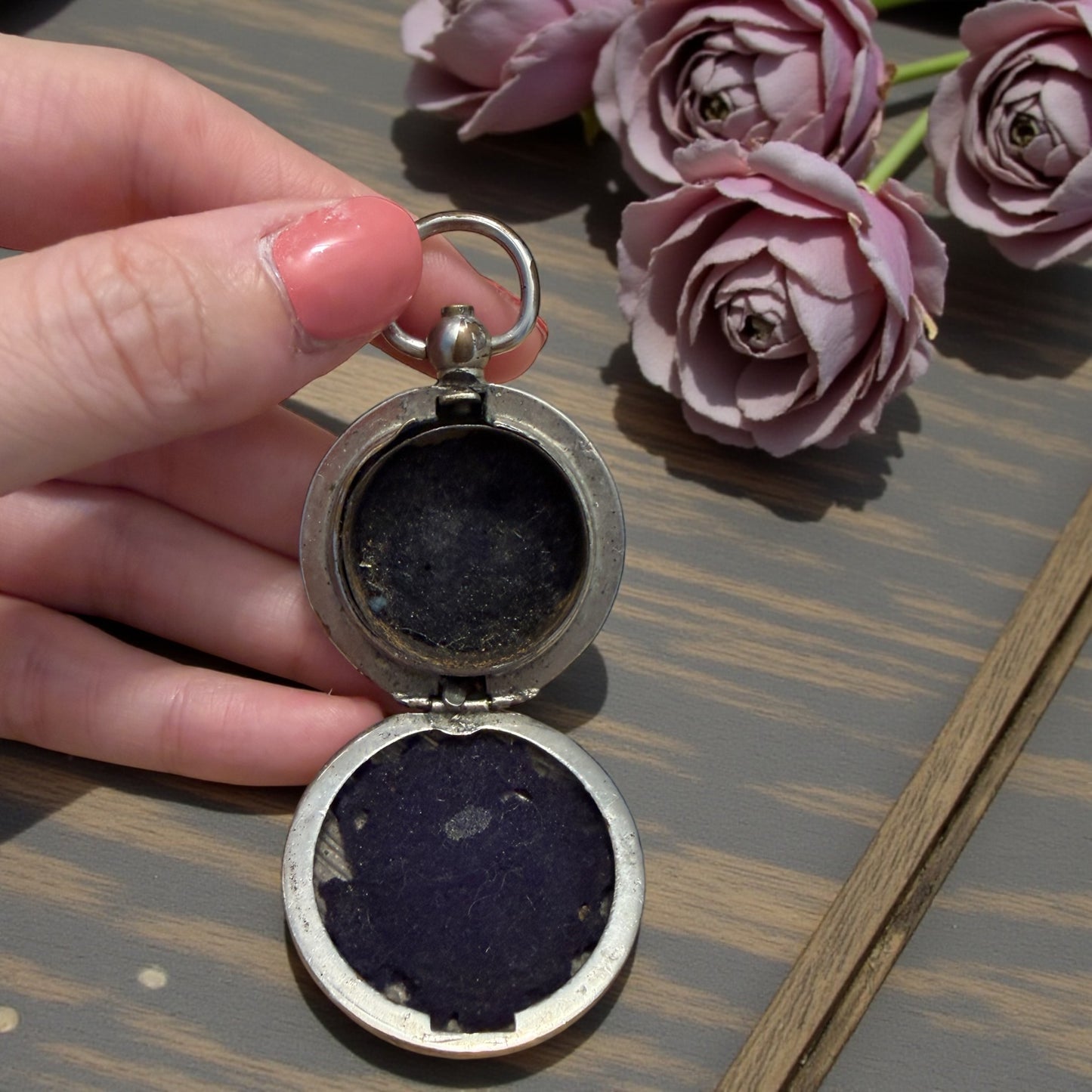 Antico porte-montre pendente porta orologio da tasca, primissimo ‘900